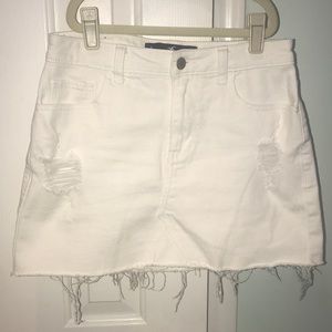 Hollister White Denim Skirt Size 3!!